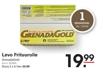 Sligro Levo Frituurolie aanbieding