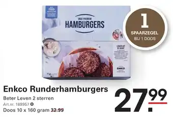 Sligro Enkco Runderhamburgers aanbieding