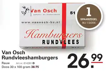 Sligro Van Osch Rundvleeshamburgers aanbieding