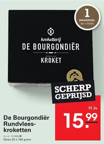 Sligro De Bourgondiër Rundvlees kroketten aanbieding