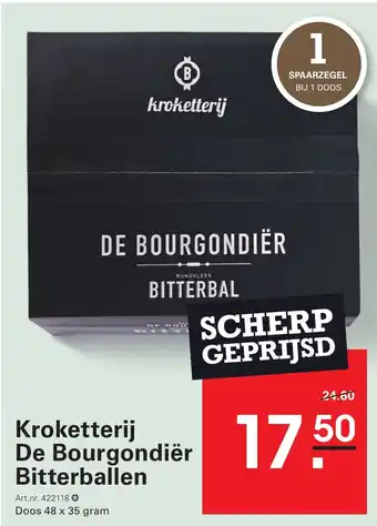 Sligro Kroketterij De Bourgondiër Bitterballen aanbieding