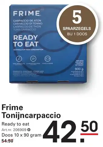 Sligro Frime Tonijncarpaccio aanbieding