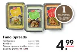Sligro Fano Spreads aanbieding