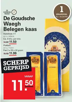 Sligro De Goudsche Waegh Belegen kaas aanbieding