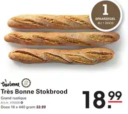 Sligro Très Bonne Stokbrood aanbieding