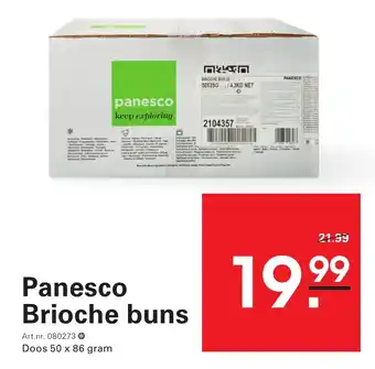 Sligro Panesco Brioche buns aanbieding