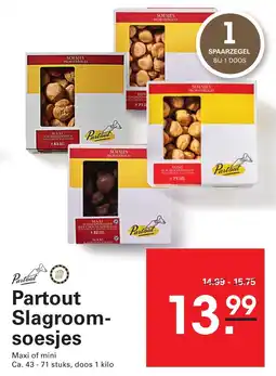 Sligro Partout Slagroom soesjes aanbieding