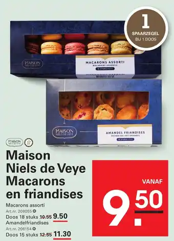 Sligro Niels de Veye Macarons en friandises aanbieding