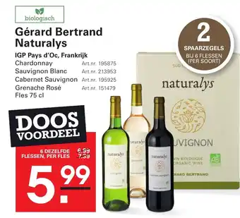 Sligro Gérard Bertrand Naturalys aanbieding