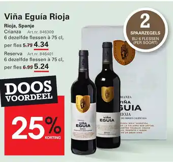 Sligro Viña Eguía Rioja aanbieding