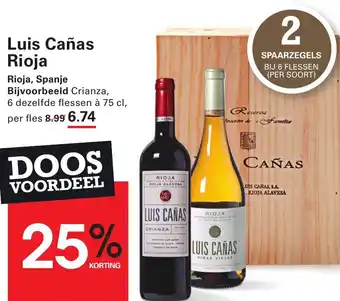 Sligro Luis Cañas Rioja aanbieding