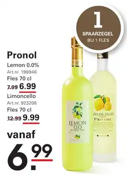 Sligro Pronol Lemon 0.0% aanbieding