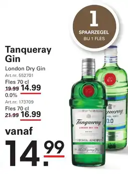 Sligro Tanqueray Gin aanbieding