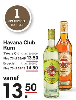 Sligro Havana Club Rum aanbieding
