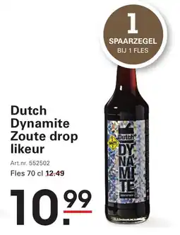 Sligro Dutch Dynamite Zoute drop likeur aanbieding