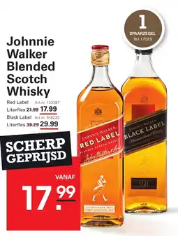 Sligro Johnnie Walker Blended Scotch Whisky aanbieding