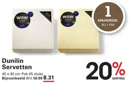 Sligro Dunilin Servetten aanbieding