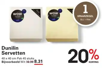 Sligro Dunilin Servetten aanbieding