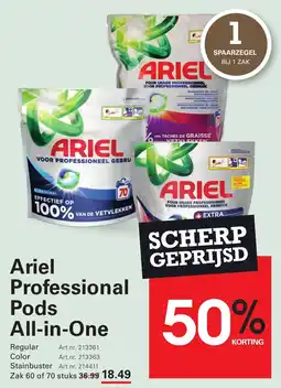 Sligro Ariel Professional Pods All in One aanbieding