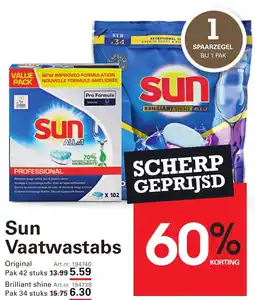Sligro Sun Vaatwastabs aanbieding