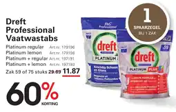 Sligro Dreft Professional Vaatwastabs aanbieding