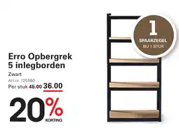 Sligro Erro Opbergrek 5 inlegborden aanbieding