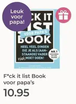 Prenatal F*ck it list Book voor papa's aanbieding