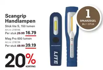 Sligro Scangrip Handlampen aanbieding