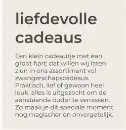Prenatal liefdevolle cadeaus aanbieding