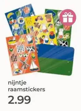 Prenatal nijntje raamstickers aanbieding