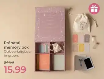 Prenatal Prénatal memory box aanbieding