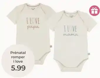 Prenatal Prénatal romper i love aanbieding
