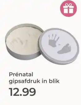 Prenatal Prénatal gipsafdruk in blik aanbieding