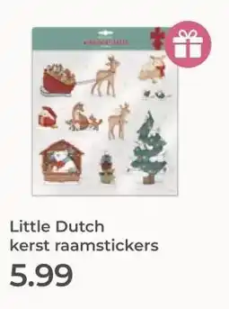 Prenatal Little Dutch kerst raamstickers aanbieding