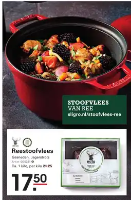 Sligro Reestoofvlees aanbieding