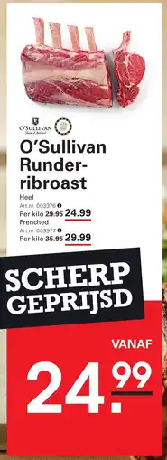 Sligro O'Sullivan Runder ribroast aanbieding