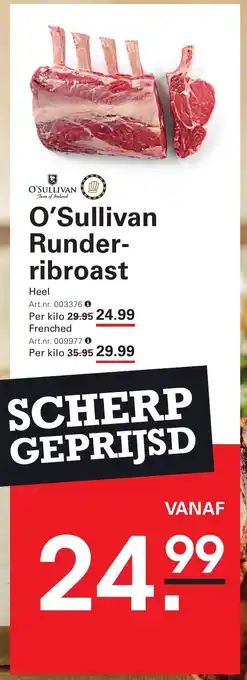 Sligro O'Sullivan Runder ribroast aanbieding