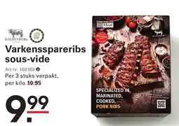 Sligro Varkensspareribs sous vide aanbieding