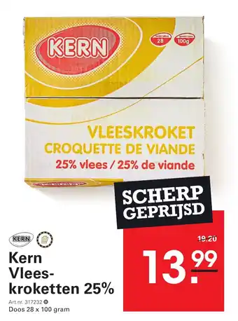 Sligro Kern Vlees kroketten 25% aanbieding