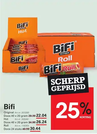 Sligro BiFi aanbieding