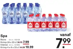 Sligro SPA aanbieding
