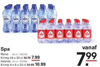 Sligro SPA aanbieding