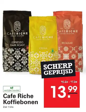 Sligro Cafe Riche Koffiebonen aanbieding