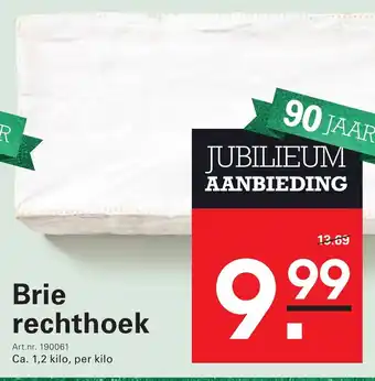 Sligro Brie rechthoek aanbieding