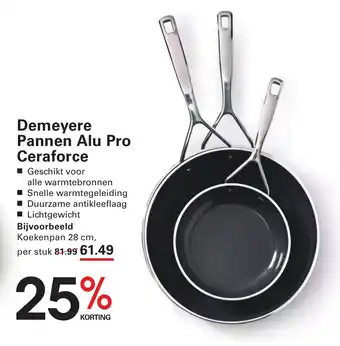 Sligro Demeyere Pannen Alu Pro Ceraforce aanbieding