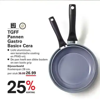 Sligro TGFF Pannen Gastro Basic+ Cera aanbieding