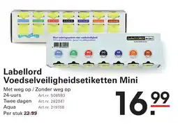 Sligro Labellord Voedselveiligheidsetiketten Mini aanbieding