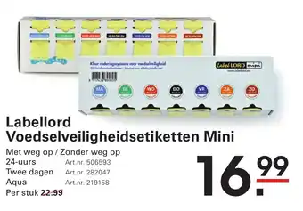 Sligro Labellord Voedselveiligheidsetiketten Mini aanbieding