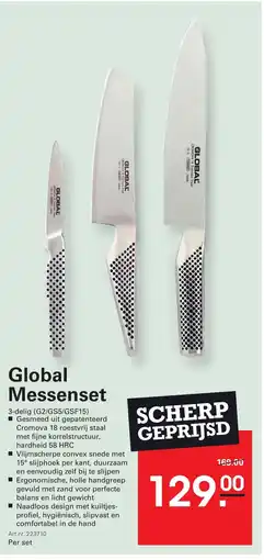 Sligro Global Messenset aanbieding