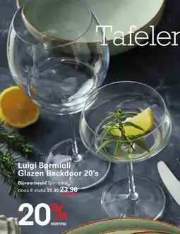 Sligro Luigi Bormioli Glazen Backdoor 20's aanbieding